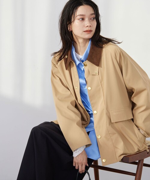 Barbour ショートブルゾン サイズ36 別注】＜Barbour＞BORROWDALE ショート ブルゾン（ブルゾン）｜Barbour