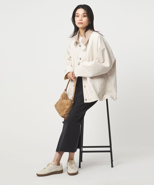 Barbour（バブアー）の「【別注】＜Barbour＞BORROWDALE ショート ブルゾン（ブルゾン・レディース・オフホワイト/ベージュ・38/36）」の5枚目の写真