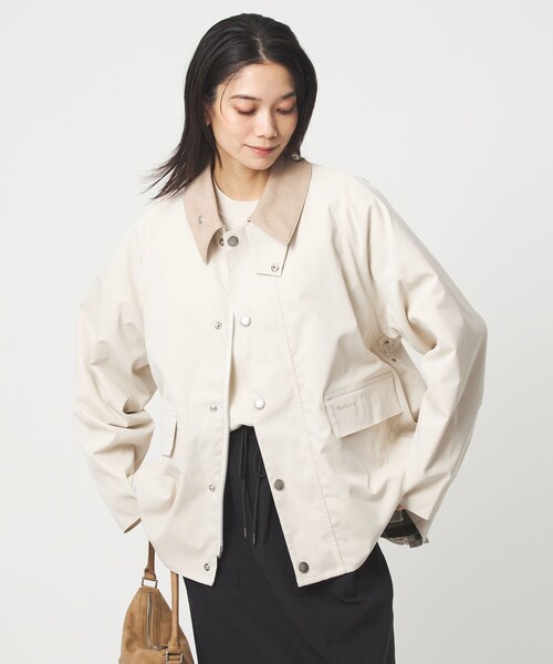 Barbour（バブアー）の「【別注】＜Barbour＞BORROWDALE ショート ブルゾン（ブルゾン・レディース・オフホワイト/ベージュ・38/36）」の6枚目の写真