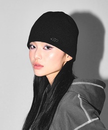 BORN TO WIN（ボーントゥウィン）の「SYMBOL B PENDANT BEANIE [BLACK]（ニットキャップ/ビーニー）」