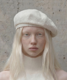 UNDERCONTROL STUDIO（アンダーコントロールスタジオ）の「レースベレー帽 BREAD BERET / ダブルレース / オートミール（ハンチング/ベレー帽）」