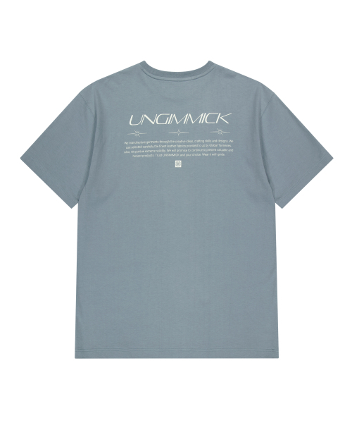 UNGIMMICK(アンジミック)の「CLASSIC LOGO T-SHIRT (BLUE)(Tシャツ/カットソー・メンズ・その他・MEDIUM/LARGE)」の2枚目の写真