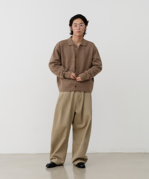 NOUN(ノウン)の「nep yarn collar cardigan (beige)(カーディガン/ボレロ・メンズ・その他・1/2)」の6枚目の写真