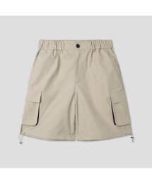 ポケット配色カーゴバンディングショーツ_ベージュ