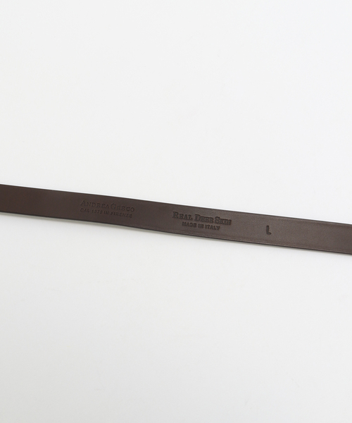 EDIFICE（エディフィス）の「A.GRECO(アンドレアグレコ) Crocodile Buckle Belt（ベルト・メンズ・ブラック/ブラウン系その他・85/75）」の5枚目の写真