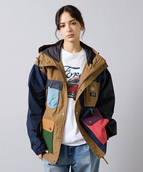 POLeR（ポーラー）の「【POLER/ポーラー】60/40MTN PARKA/マウンテンパーカー/ナイロン/ユニセックス【WEB限定】（マウンテンパーカー・メンズ・ベージュ系その他・L/M/XL）」の2枚目の写真