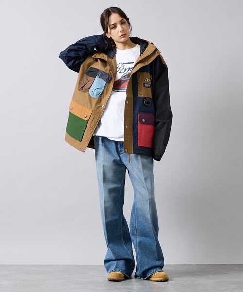 POLeR（ポーラー）の「【POLER/ポーラー】60/40MTN PARKA/マウンテンパーカー/ナイロン/ユニセックス【WEB限定】（マウンテンパーカー・メンズ・ベージュ系その他・L/M/XL）」の13枚目の写真
