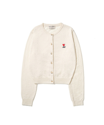 Express Holiday（エクスプレスホリデー）の「メリノウールブレンドクロップカーディガン_アイボリー（カーディガン/ボレロ）」