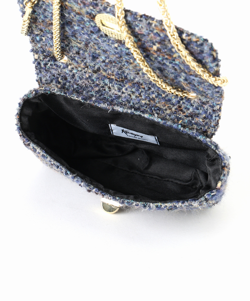 Kassiopea（カシオペア）の「kassiopea/カシオペア ツィードショルダーバッグ URIEL（ショルダーバッグ・レディース・グリーン/ブルー・FREE）」の21枚目の写真