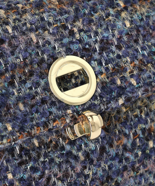 Kassiopea（カシオペア）の「kassiopea/カシオペア ツィードショルダーバッグ URIEL（ショルダーバッグ・レディース・グリーン/ブルー・FREE）」の3枚目の写真