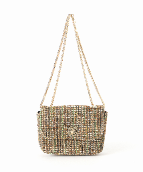 Kassiopea（カシオペア）の「kassiopea/カシオペア ツィードショルダーバッグ URIEL（ショルダーバッグ・レディース・グリーン/ブルー・FREE）」の7枚目の写真