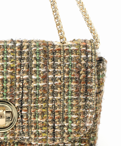 Kassiopea（カシオペア）の「kassiopea/カシオペア ツィードショルダーバッグ URIEL（ショルダーバッグ・レディース・グリーン/ブルー・FREE）」の8枚目の写真