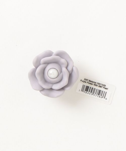 crocs(クロックス)の「crocs Purple Flower With SMT Pearl / クロックス パープル フラワー ウィズ エス エム ティー パール(シューズアクセサリー・レディース・マルチ・FREE)」の1枚目の写真