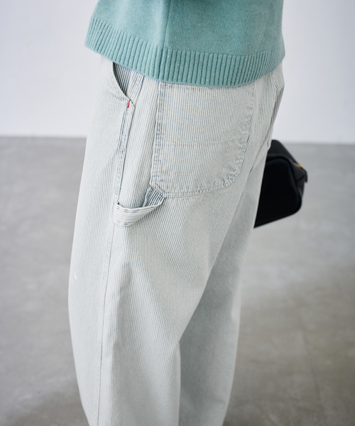 FRAMeWORK ブリーチリペアヒッコリーパンツ　グレー　40 ブリーチリペアヒッコリーパンツ（その他パンツ）｜FRAMeWORK