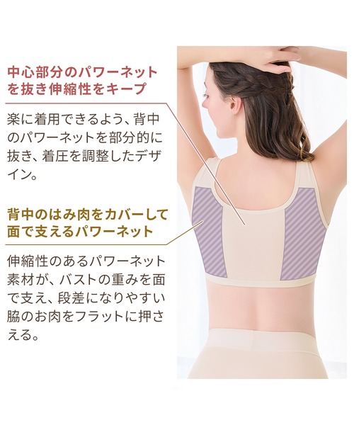 BRADELIS NEWYORK（ブラデリスニューヨーク）の「綿混キャッチャーカップレースブラ25 ブラデリス 補正下着 補整 ブラレット（ブラジャー・レディース・ブラック/レッド/ピンクベージュ/グレイッシュベージュ/ダークグレー/ベージュ・3L/LL/L/M/5L/4L/S）」の10枚目の写真