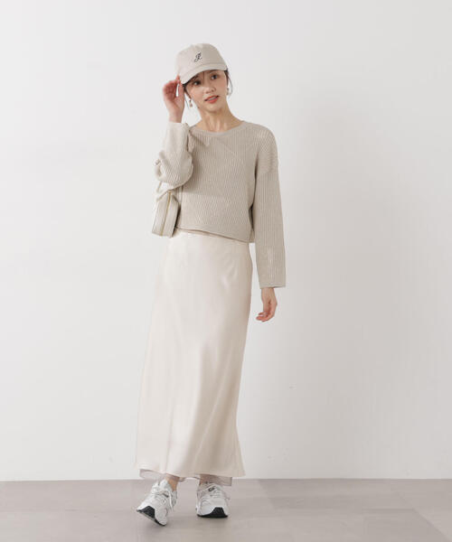 PROPORTION BODY DRESSING（プロポーションボディドレッシング）の「ナローサテンスカート / 1216120104（スカート・レディース・パープル/グレー/オフホワイト・SMALL/MEDIUM）」の21枚目の写真