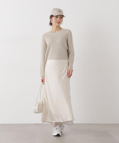 PROPORTION BODY DRESSING（プロポーションボディドレッシング）の「ナローサテンスカート / 1216120104（スカート・レディース・パープル/グレー/オフホワイト・SMALL/MEDIUM）」の22枚目の写真