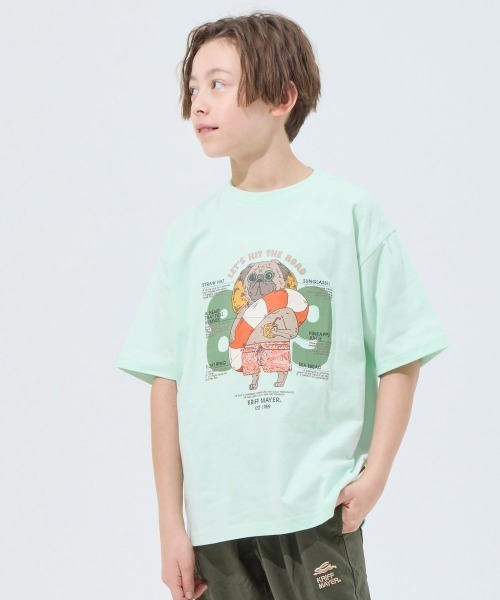 KRIFF MAYER Kid's Collection(クリフメイヤーキッズコレクション)の「【綿100%】パグ89 T(Tシャツ/カットソー・キッズ・レッド/ミント/チャコール/イエロー/オフホワイト/ネイビー・140/150/130/120/170/160)」の7枚目の写真