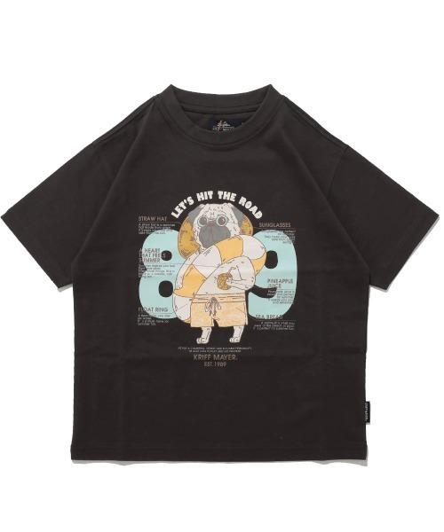 KRIFF MAYER Kid's Collection(クリフメイヤーキッズコレクション)の「【綿100%】パグ89 T(Tシャツ/カットソー・キッズ・レッド/ミント/チャコール/イエロー/オフホワイト/ネイビー・140/150/130/120/170/160)」の12枚目の写真