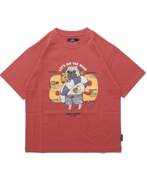 KRIFF MAYER Kid's Collection(クリフメイヤーキッズコレクション)の「【綿100%】パグ89 T(Tシャツ/カットソー・キッズ・レッド/ミント/チャコール/イエロー/オフホワイト/ネイビー・140/150/130/120/170/160)」の13枚目の写真