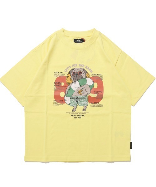 KRIFF MAYER Kid's Collection(クリフメイヤーキッズコレクション)の「【綿100%】パグ89 T(Tシャツ/カットソー・キッズ・レッド/ミント/チャコール/イエロー/オフホワイト/ネイビー・140/150/130/120/170/160)」の14枚目の写真