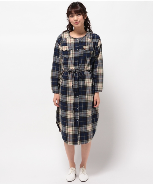OUTLET（アウトレット）の「【WHO'S WHO gallery】BMウエスタンチェックOP（シャツワンピース・レディース・ベージュ系その他/レッド系その他・FREE）」の10枚目の写真