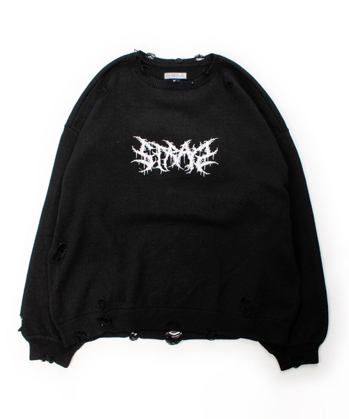GALFY（ガルフィー）の「GALFY-バチバチピアスニット（ニット/セーター・メンズ・ブラック/グレー/その他1・L/XL）」の21枚目の写真