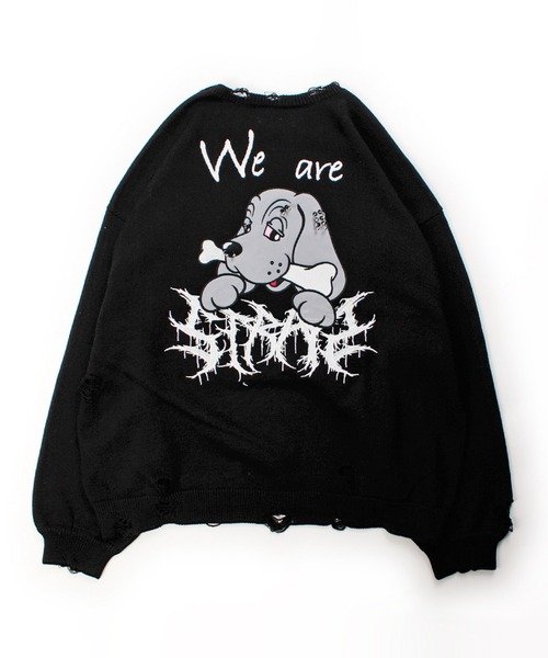 GALFY（ガルフィー）の「GALFY-バチバチピアスニット（ニット/セーター・メンズ・ブラック/グレー/その他1・L/XL）」の22枚目の写真