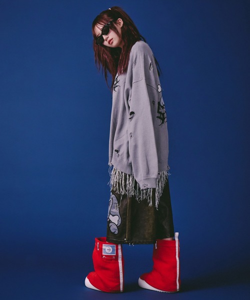 GALFY（ガルフィー）の「GALFY-バチバチピアスニット（ニット/セーター・メンズ・ブラック/グレー/その他1・L/XL）」の15枚目の写真