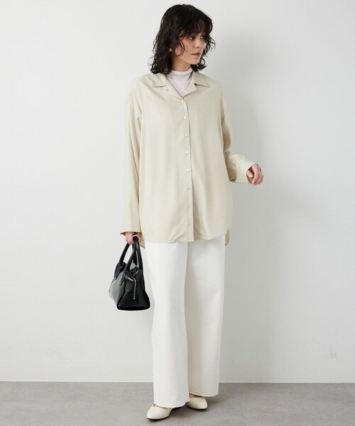 THE PAUSE】フィブリルリラックスシャツ（シャツ/ブラウス）｜THE