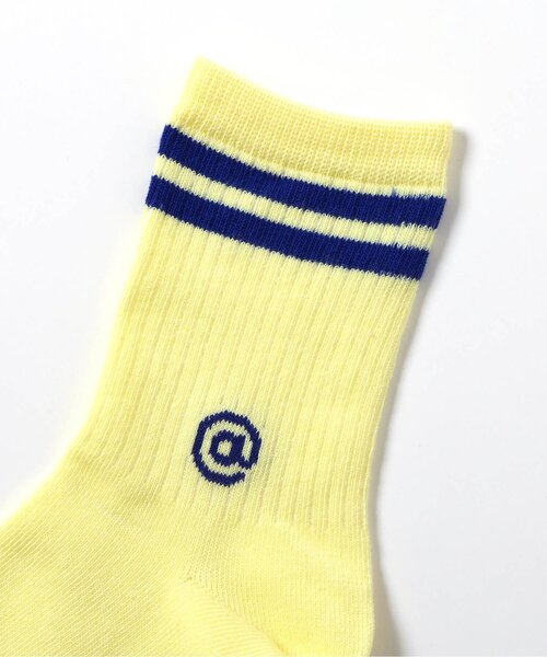 algy（アルジー）の「ダブルラインクルーソックス（ソックス/靴下・キッズ・イエロー/サックスブルー/オフホワイト・24/21）」の6枚目の写真