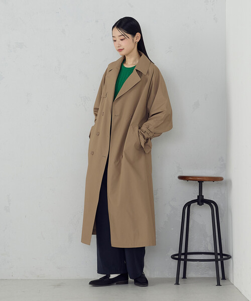 COMME CA ISM(コムサイズム)の「トレンチコート(トレンチコート・レディース・キャメル/ダークネイビー/グレイッシュベージュ・FREE)」の15枚目の写真