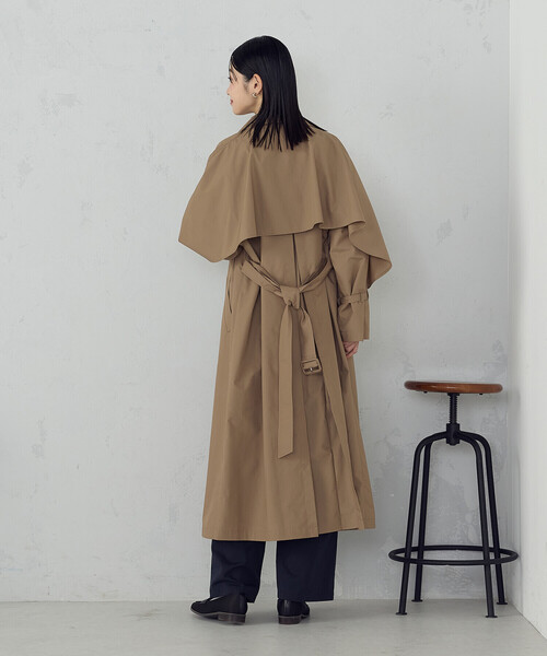 COMME CA ISM(コムサイズム)の「トレンチコート(トレンチコート・レディース・キャメル/ダークネイビー/グレイッシュベージュ・FREE)」の17枚目の写真