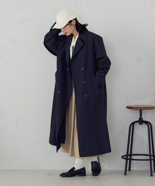 COMME CA ISM(コムサイズム)の「トレンチコート(トレンチコート・レディース・キャメル/ダークネイビー/グレイッシュベージュ・FREE)」の20枚目の写真