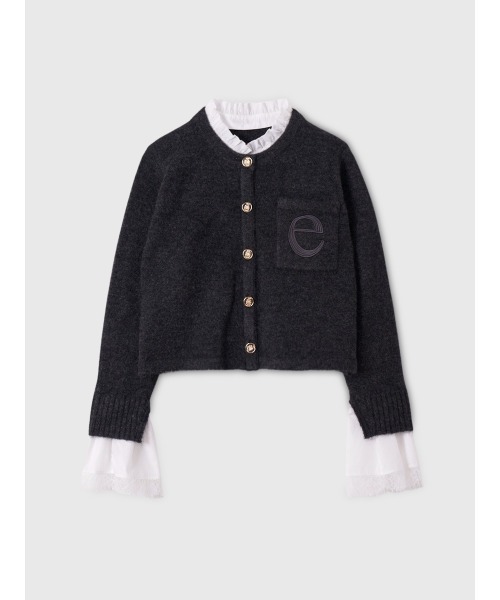 Attachedcollrモヘアカーディガン（ノーカラージャケット）｜EIMY