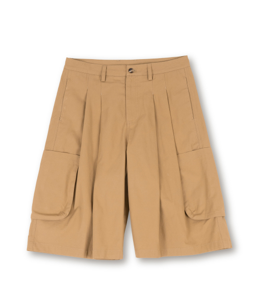MUDSALT(マッドソルト)の「ツーピンタックワイドバミューダパンツベージュ(その他パンツ・メンズ・その他・1/2/3)」の14枚目の写真