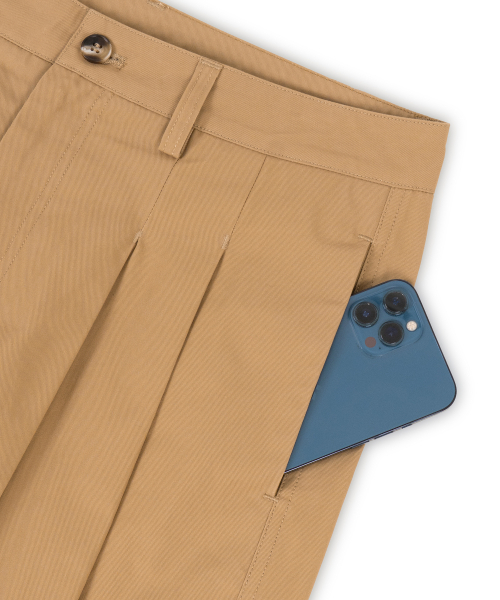 MUDSALT(マッドソルト)の「ツーピンタックワイドバミューダパンツベージュ(その他パンツ・メンズ・その他・1/2/3)」の10枚目の写真