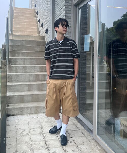 MUDSALT(マッドソルト)の「ツーピンタックワイドバミューダパンツベージュ(その他パンツ・メンズ・その他・1/2/3)」の6枚目の写真