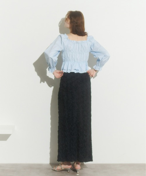 Olu.（オルドット）の「レースアップリボンブラウス（シャツ/ブラウス・レディース・ホワイト/ピンク/ブラック/ブルー・FREE）」の16枚目の写真