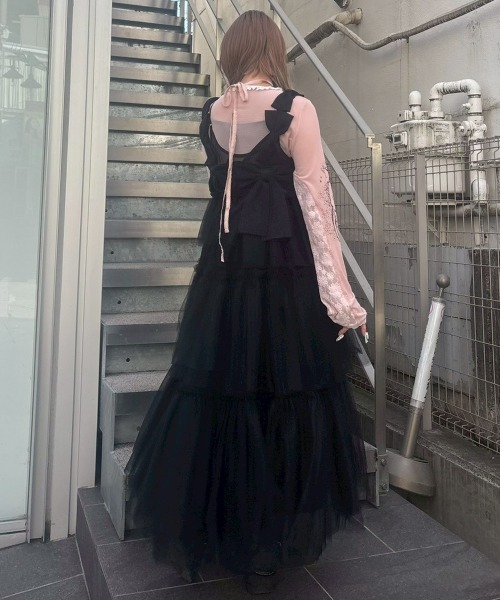 Candy Stripper（キャンディストリッパー）の「ADORES YOU SHEER トップス（Tシャツ/カットソー・レディース・ブラック/アイボリー/ピンク・FREE）」の15枚目の写真