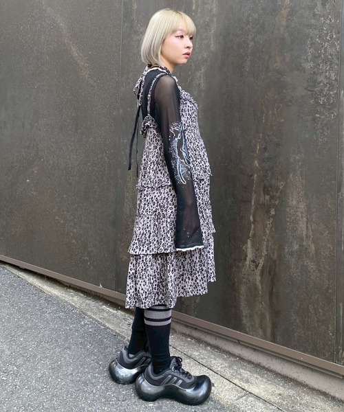 Candy Stripper（キャンディストリッパー）の「ADORES YOU SHEER トップス（Tシャツ/カットソー・レディース・ブラック/アイボリー/ピンク・FREE）」の17枚目の写真