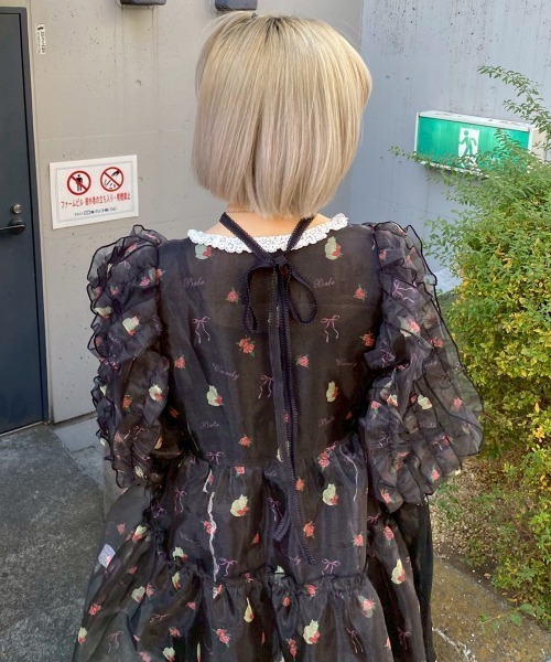 Candy Stripper（キャンディストリッパー）の「ADORES YOU SHEER トップス（Tシャツ/カットソー・レディース・ブラック/アイボリー/ピンク・FREE）」の20枚目の写真