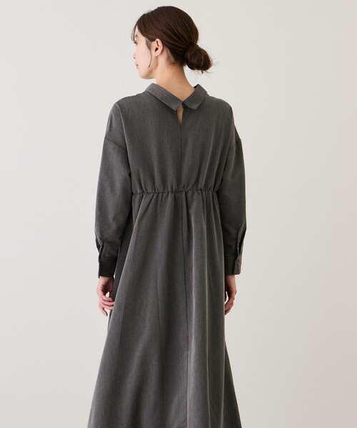 Jayro(ジャイロ)の「2WAYウエストタックシャツワンピース(シャツワンピース・レディース・ホワイト系その他/ダークブラウン/チャコールグレー・M)」の21枚目の写真