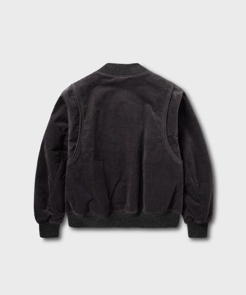 NONBLANK(ノンブランク)の「ベルベットジップアップブルゾン_GREY(ブルゾン・メンズ・グレー・M/L/XL)」の2枚目の写真