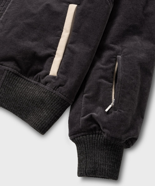 NONBLANK(ノンブランク)の「ベルベットジップアップブルゾン_GREY(ブルゾン・メンズ・グレー・M/L/XL)」の8枚目の写真