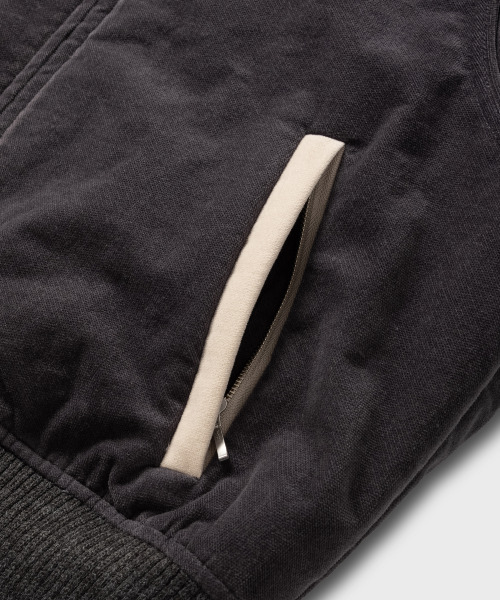 NONBLANK(ノンブランク)の「ベルベットジップアップブルゾン_GREY(ブルゾン・メンズ・グレー・M/L/XL)」の9枚目の写真