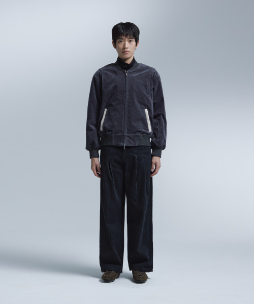 NONBLANK(ノンブランク)の「ベルベットジップアップブルゾン_GREY(ブルゾン・メンズ・グレー・M/L/XL)」の12枚目の写真