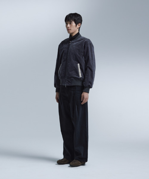 NONBLANK(ノンブランク)の「ベルベットジップアップブルゾン_GREY(ブルゾン・メンズ・グレー・M/L/XL)」の14枚目の写真