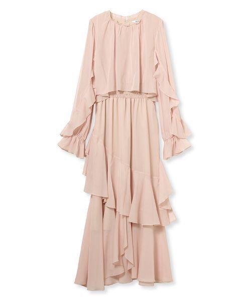 SNIDEL（スナイデル）の「ブラウスレイヤードフリルワンピース（ワンピース・レディース・ピンク/ミント/ドット・0/1）」の19枚目の写真