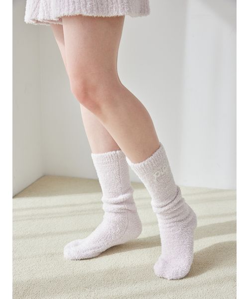 gelato pique（ジェラートピケ）の「ロゴフリルソックス（その他ルームウェア・レディース・オフホワイト/ピンク・F）」の10枚目の写真